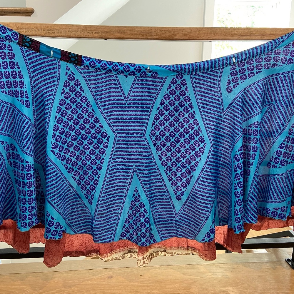 Darn Good Yarn sari wrap skirt
